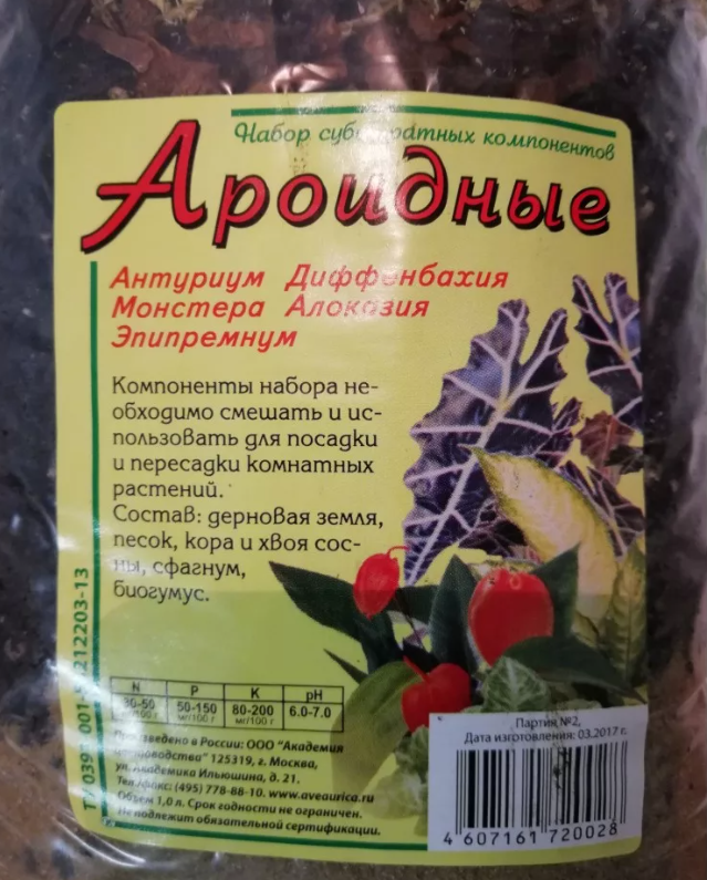 suelo para plantas aroides